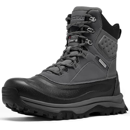 Coostar Winter Boots for Men Insulated Waterproof Snow Boots Cold Weather