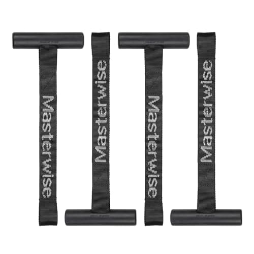 Masterwise Quick Hood Loops, Kayak Tie Down Anchor Straps, 4 PCS