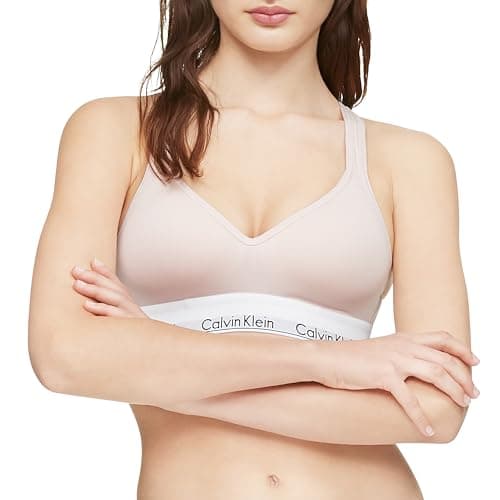 Calvin Klein Modern Cotton Lightly Lined Wireless Bralette, Nymph's Thigh, X-Small
