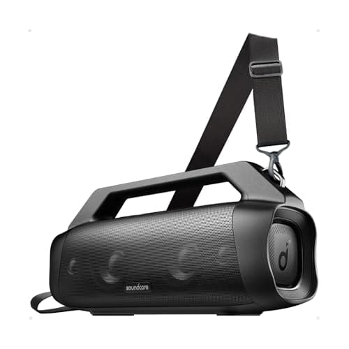 Soundcore Anker Motion Boom Plus IP67 Outdoor Speaker with 80W Stereo Sound, Black