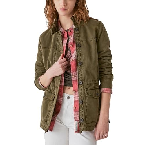 Lucky Brand Utility Jacket Olive Night SM (US 4-6)