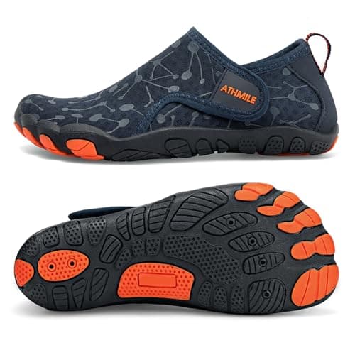 ATHMILE Kids Water Shoes Boys Girls Water Shoes Barefoot Summer Shoes