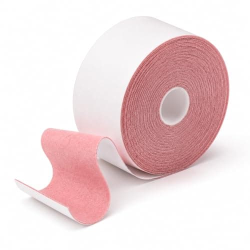 Moleskin Tape for Feet 2” x 15ft – Moleskin for Blisters, Heavy Duty Blister Protection Roll, Soft Adhesive Foot Padding for Hiking, Running, Work Boots, Callus & Hot Spot Relief