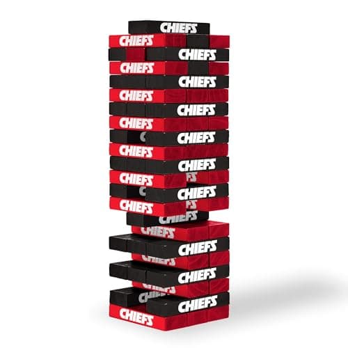 Wild Sports NFL Kansas City Chiefs Table Top Stackers 3" x 1" x .5", Team Color