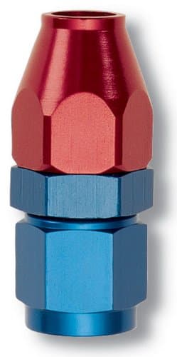 RUSSELL/EDEL 639200 Red and Blue Anodized Aluminum Fuel Hose Adapter