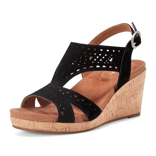 Rockport Women's Belis, Black Suede, 10 Medium