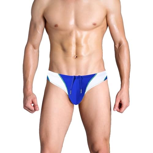 ZAIGGUT Men's Sexy Swim Underwear Briefs Swimsuit Beach Bikini Swimsuit Adjustable Drawstring C XXL