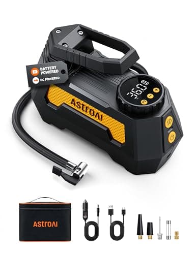 AstroAI H2 Pro Cordless Tire Inflator Portable Air Compressor 12VDC Battery