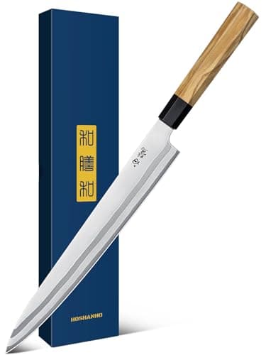 HOSHANHO Sushi Knife 10", Sharp Japanese Sashimi Knife for Fish Filleting