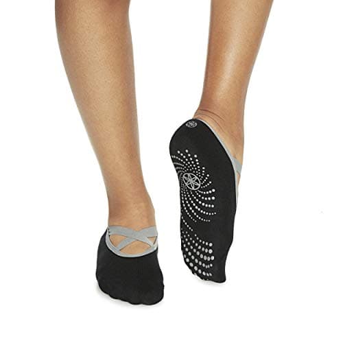 Gaiam Grippy Yoga Socks with Non-Slip Grip for Women – Barre, Pilates & Hot Yoga at Home for Added Balance and Stability | Single Pair, 2-Pack & 3-Pack