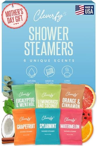 Cleverfy Shower Steamers Aromatherapy - Mothers Day Gifts for Mom, Wife from Husband, Grandma, Daughter and Sister - Birthday Gifts for Women, Mom, Teens, Girlfriend and Her - 6 Tablets