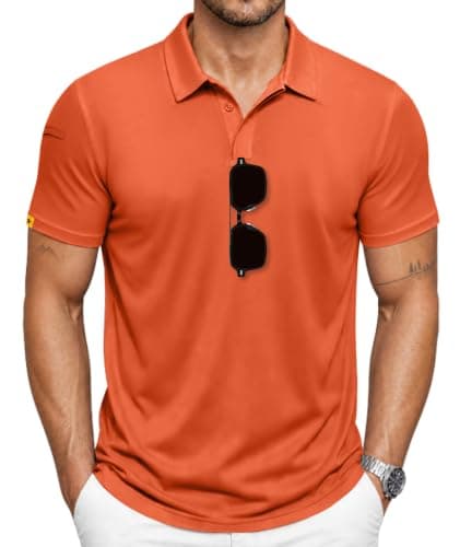 SCODI Mens Polo Shirts Short Sleeve Athletic Casual Golf Collared T-Shirt