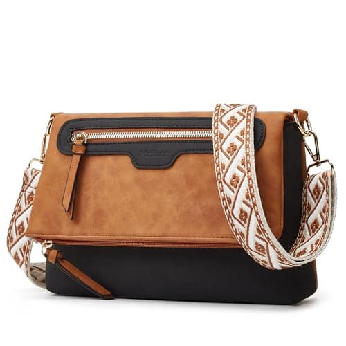 Makes Crossbody Bags for Women, Lightweight Medium Crossbody Purse, Soft Suede Leather Women's Shoulder Handbags for Shopping or Travel