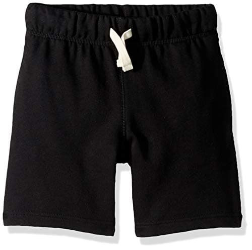 The Children's Place Boys' Uniform French Terry Shorts, Black, M (7/8)