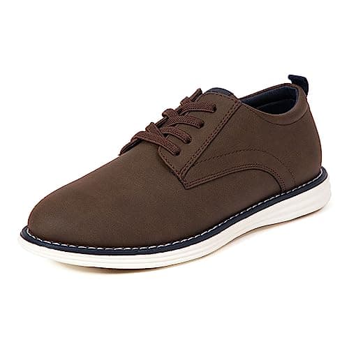 Deer Stags Boys' Dapper Jr. Oxford Brown/Navy Size 1