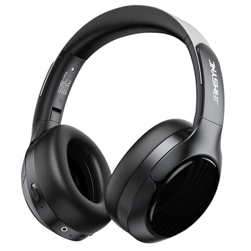Hybrid Active Noise Cancelling Headphones, Bluetooth 6.0 Over Ear Headphones, 120H Battery Fast Charging, Hi-Res Audio, Transparency Mode, Deep Bass, Memory Foam Comfort Fit for Travel Office Home