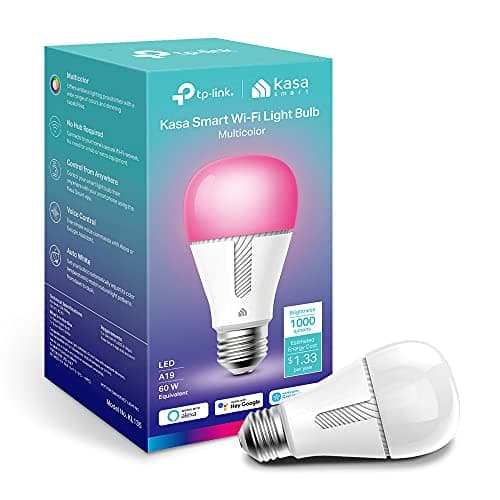 Kasa Smart Light Bulbs, 1000 Lumens High Brightness, 16M Color Changing, Dimmable Smart WiFi Light Bulb, Compatible with Alexa and Google Home, A19, 2.4GHz Wi-Fi only, No Hub Required, KL135