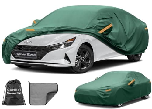 GUNHYI Waterproof Car Cover Custom Fit for Hyundai Elantra (1996-2026)