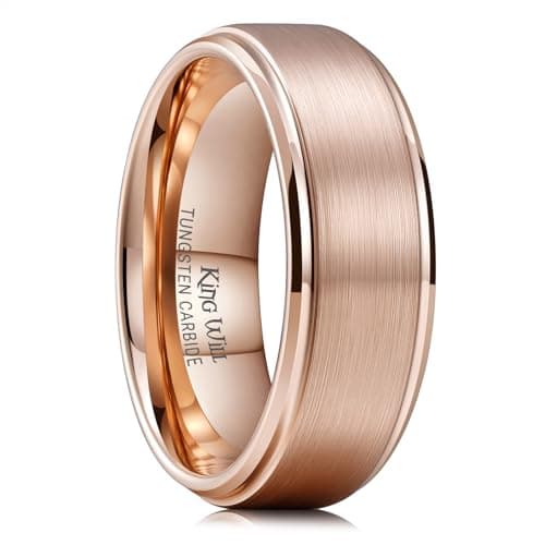 King Will Men Tungsten Wedding Band 8mm Size 12