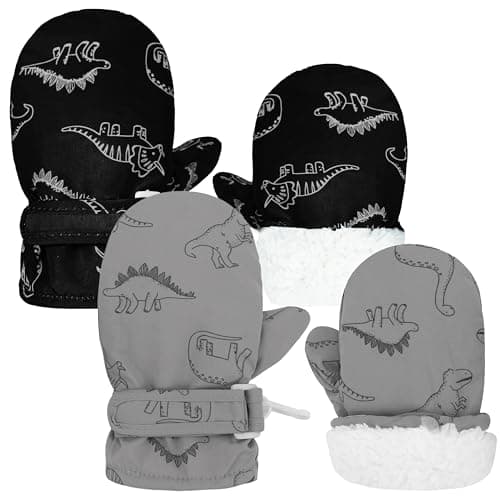 Sea Zaela Baby Toddler Winter Snow Gloves Waterproof Mittens Fleece Lined Infant Baby Boys Girls Winter Warm Gloves 6-24 Month