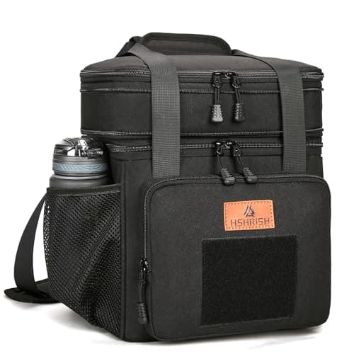 Expandable Lunch Box for Men Durable Leakproof Insulated Lunch Bag 24Cans