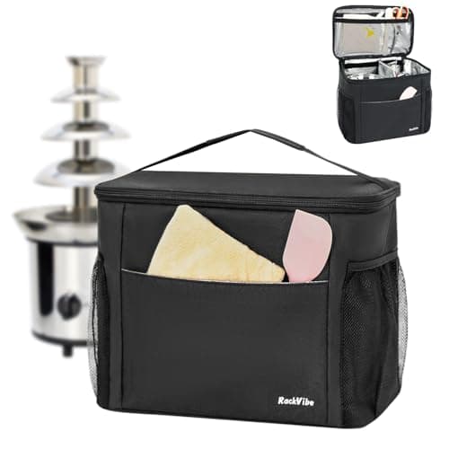 Portable Chocolate Fountain Machine Storage Bag with Adjustable Dividers
