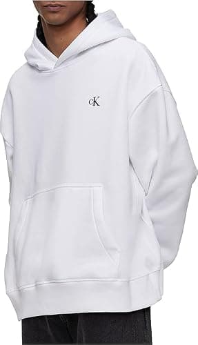 Calvin Klein Men's Monogram Logo Fleece Hoodie