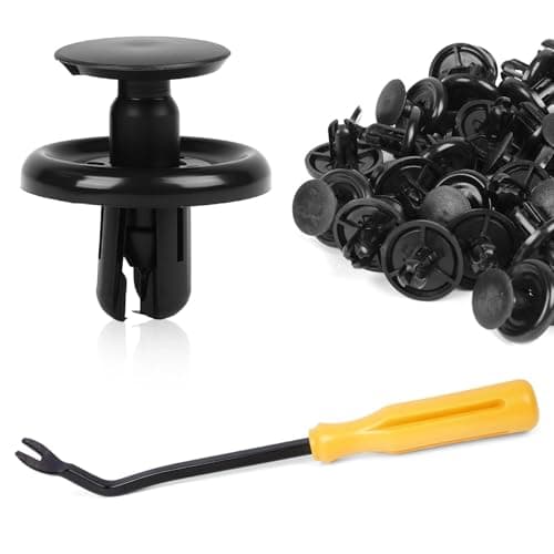 MIKKUPPA 20PCS Engine Under Cover Push - Replacement for Toyota Camry Corolla Celica Avalon Type Retainer Clips, Automotive Nylon Fastener Rivet Clips with Bonus Remover, Replace 90467-07201