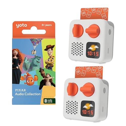 YOTO Mini (2024 Ed.) Duo Bundle - 2 Kids Travel Audio Players for Siblings
