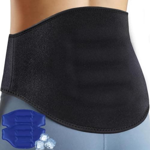 BlissWhisper Ice Pack for Back Pain Relief with Extension Band