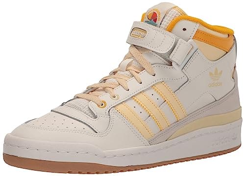 Adidas Originals Mens Forum Mid Cloud White/Crew Yellow/Gum 6.5