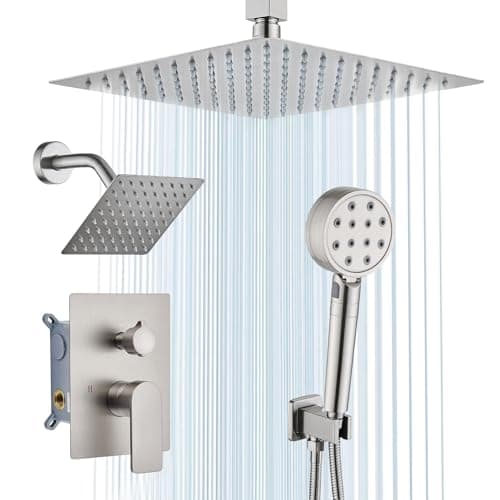 Shower Faucet Set with High Pressure Brushed Nickel
