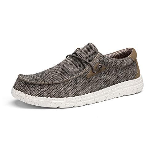 Bruno Marc Men's Casual Slip-on Loafers Stretch Shoes,Size 7,Brown,BLS211