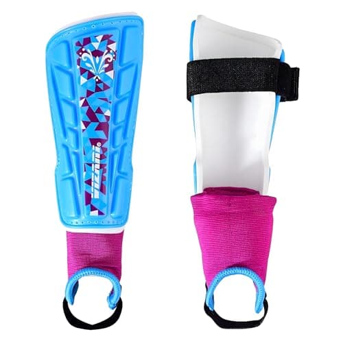 Vizari Soccer Shin Guards with Ankle Protection for Kids, Youth, Adult Sizes - Lightweight & Durable Shinguards for Boys, Girls, Toddlers (Ages 3+)