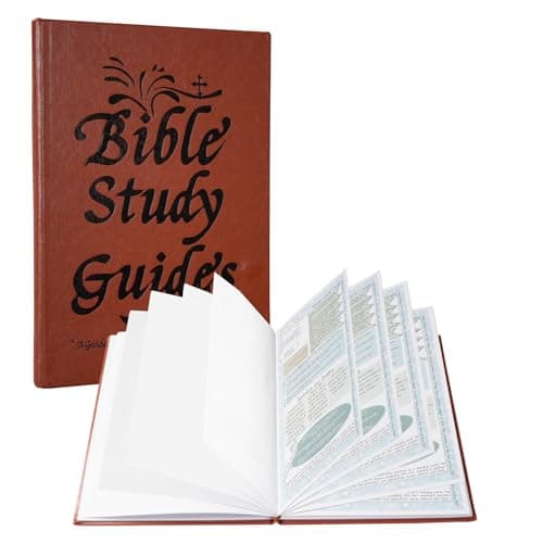 66-Page Bible Study Guide Notebook, Christian Bible Study Journal for Women & Men, Scripture Study Notebook with Guided Prayer & Reflection Pages, Daily Devotional Bible Study Book for Church & Personal Worship