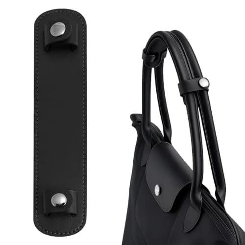 1 Pack Shoulder Strap Pad Compatible with Tote Bags, Handbags, Leather Upgraded Non-Slip, Pressure Reduction Wide Strap Version Black