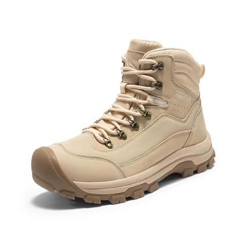 NORTIV 8 Women's Hiking Boots Waterproof Trekking Camping Trail Backpacking Boots for Outdoor,Size 6.5,Camel,SNHB243W