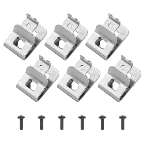 6 Pack N268241 N086039 Belt Clips for 20V Power Tools, 304 Stainless Steel Replacement Clip Compatible with DCD980, DCD985, DCD980L2, DCD985L2, Includes Screws and Drill Tool Hooks
