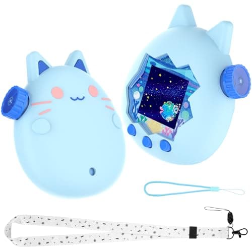 GeeRic Silicone Protective Case Compatible with Tamagotchi Paradise, Soft Shockproof Silicone Cover Skin with Precise Cutouts, Anti-Scratch & Anti-Drop Protection for Virtual Pet Device