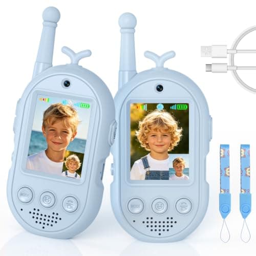 Video Walkie Talkies for Kids Toys - 2 Pack Rechargeable