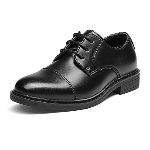 Bruno Marc Boy’s Dress Oxford Formal Shoes,Size 13 Little Kid,Black,SBOX211K