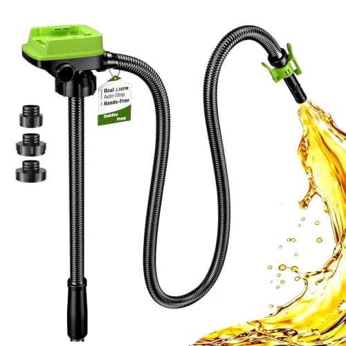 Automatic Fuel Transfer Pump, for DeWalt 20V/Milwaukee 18V Battery Users
