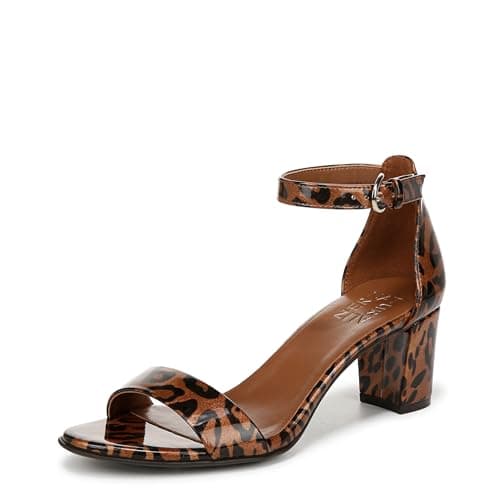Naturalizer Women's Vera Sandal Cheetah Animal Print Patent 5 M