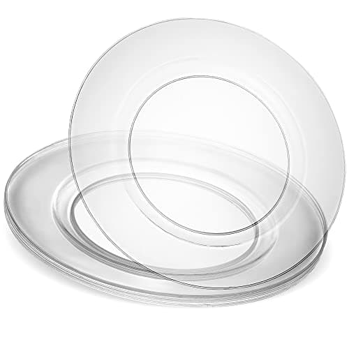 ELEGANT DISPOSABLES 13'' Party Chargers Large Plates & Platters Pack of 6