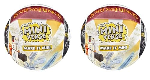 Make It Mini The Lord of The Rings Mini Collectibles 2 Pack- MGA's Miniverse, Blind Packaging, DIY, Resin Play, Replicas, NOT Edible, Collectors, 8+