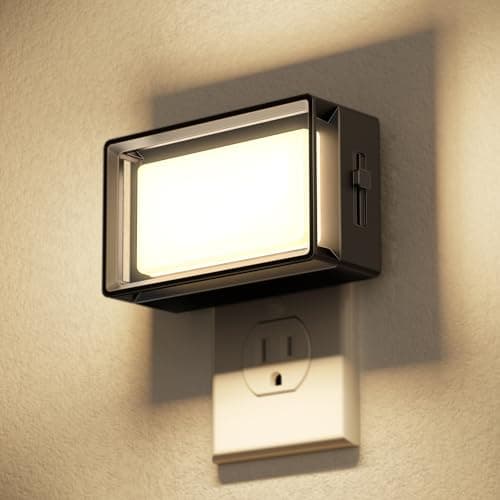 DORESshop LED Night Lights Plug into Wall, Plug in Bright Nightlight, 0-150lm,2 Watt Brightness Adjustable Dimmable Night Light, Dusk to Dawn Sensor, Nightlights for Adults, Bedroom, Bathroom