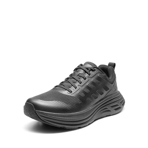 NORTIV 8 Men's Walking Running Tennis Cushioning Shoes ActiveFloat Non Slip Athletic Gym Workout Jogging Comfortable Sneakers,Size 8.5,All Black,SNWS245M