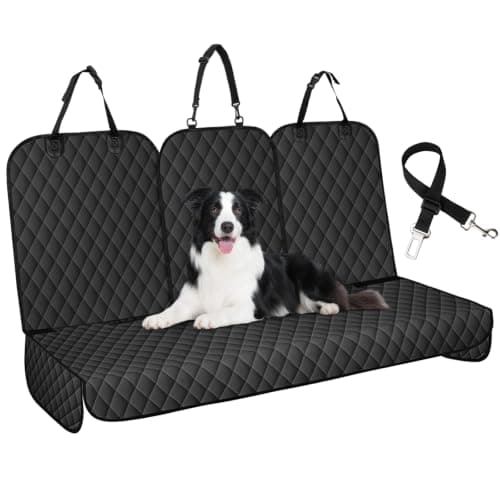 NECKORY Dog Car Seat Cover for Back Seat, Fits Cars/SUVs/Trucks, S-Black