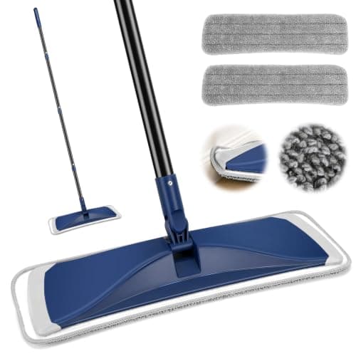 BUVE Microfiber Flat Mop for Hardwood Floors Cleaning