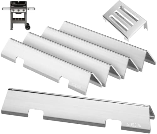 Grill Replacement Parts for Weber Spirit 2 Grill Parts GS4 Spirit II E310 E320 S310 S320 Parts for Weber GS4 Spirit 2 Flavorizer Bars 7636 67046 69797 68843 & Heat Deflector 67060 Stainless Steel